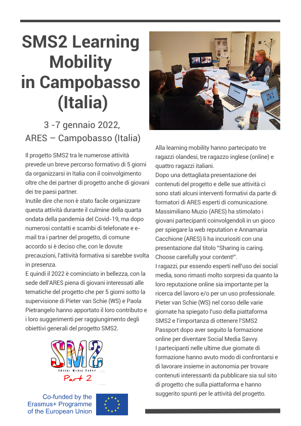 Copy of Copia di Copia di SMS 2 Newsletter Nr. 3 February 2022